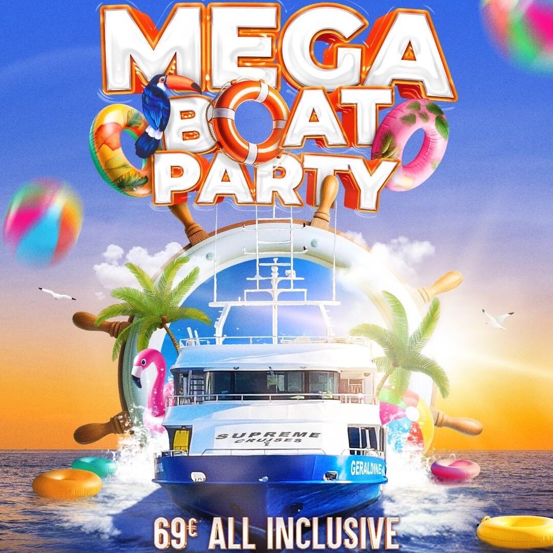 boat party flyer malte juicyevent