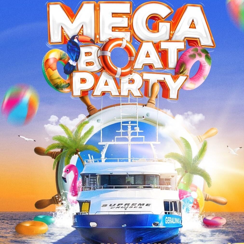 boat party flyer malte juicyevent