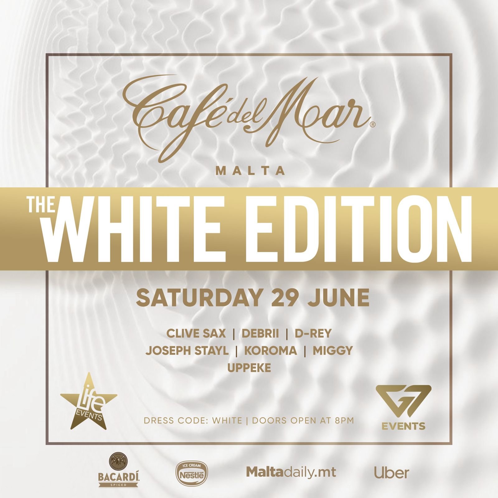 Cafe del mar White party special malte 2024 juicyevent