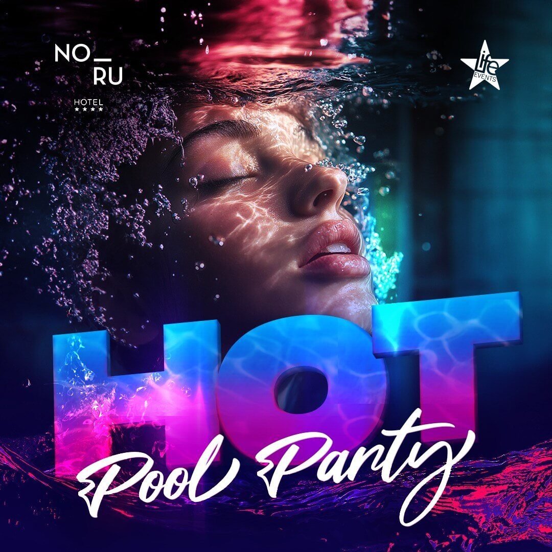 Hot pool party Noru soirée malte flyer ticket