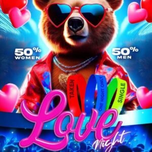 affiche soirée toyroom malte love night boite de nuit