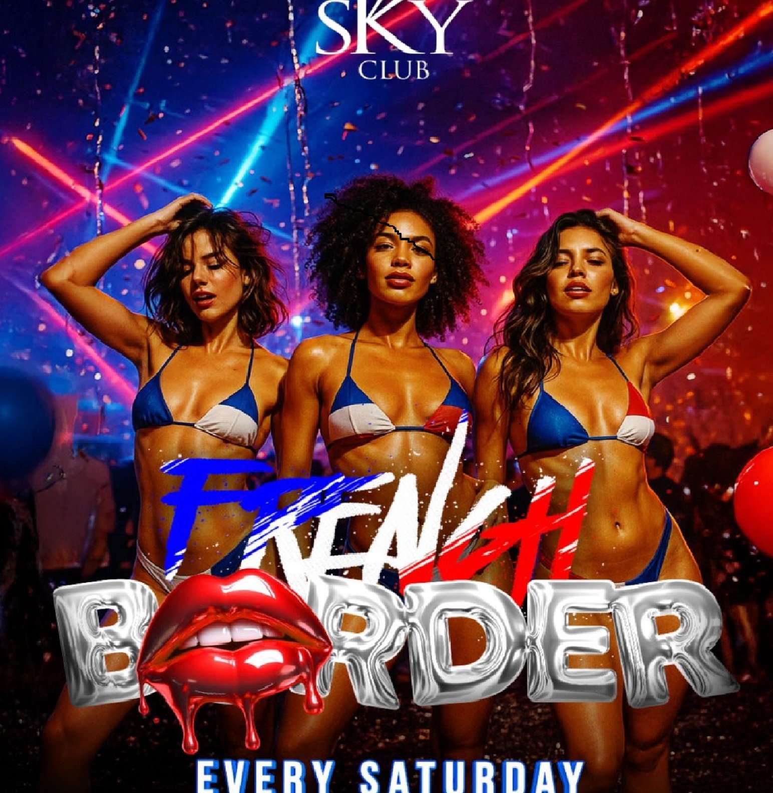 french border flyer soiree malte juicyevent skyclub paceville